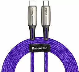 USB PD Кабель Baseus 3A 2M USB Type-C - Type-C Cable Purple (CATSD-K05)