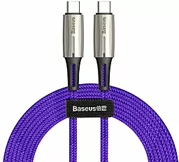 Кабель Baseus USB Type-C - Type-C 18w 3a 2м PD cable Purple (CATSD-K05) - фото Кабель Baseus USB Type-C - Type-C 18w 3a 2м PD cable Purple (CATSD-K05)