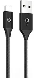 Кабель HP USB-A - Type-C 15w 3a 2м cable Black (HP_DHC-TC102-2M)