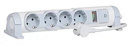 Сетевой фильтр (удлинитель) Legrand 4XSchuko 3м, комфорт белый - фото Сетевой фильтр (удлинитель) Legrand 4XSchuko 3м, комфорт белый