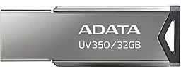 Флешка ADATA UV350 32GB Silver (AUV350-32G-RBK) - мініатюра 2