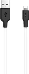 Кабель Hoco X21 Silicone USB-A - Lightning 10w 1м cable White