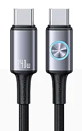 Кабель Usams Huan USB Type-C - Type-C 240w 5a 1.2м PD cable Gray (US-SJ751) - фото Кабель Usams Huan USB Type-C - Type-C 240w 5a 1.2м PD cable Gray (US-SJ751)