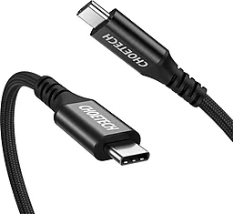 Мультимедийный кабель Choetech USB3.1 Type-C - Type-C 100w 5a 2м PD data cable Black (XCC-1007) - фото Мультимедийный кабель Choetech USB3.1 Type-C - Type-C 100w 5a 2м PD data cable Black (XCC-1007)