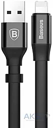 Кабель USB Baseus Portable 0.23M 2-in-1 USB to micro USB/Lightning cable black (CALMBJ-01) - миниатюра 2