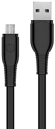 Кабель Walker C595 USB-A - micro USB 12w 2.4a 1м cable Black - фото Кабель Walker C595 USB-A - micro USB 12w 2.4a 1м cable Black