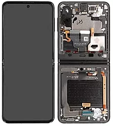 Дисплей Samsung Galaxy Flip 3 5G F711 с тачскрином и рамкой, оригинал, Black