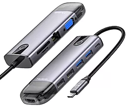 Мультипортовый USB Type-C хаб McDodo 10-in-1 gray (HU-7420)