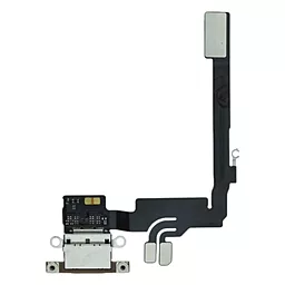 Нижній шлейф Apple iPhone 16 Pro з роз'ємом зарядки, з мікрофоном, Original Black Titanium