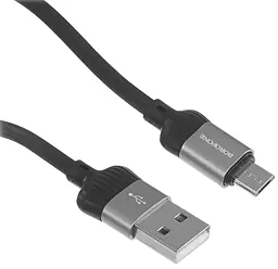 Кабель Borofone BX28 Dignity USB-A - micro USB 12w 2.4a 1м cable Gray/Black - мініатюра 3 Кабель Borofone BX28 Dignity USB-A - micro USB 12w 2.4a 1м cable Gray/Black - мініатюра 3