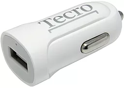 Автомобильное зарядное устройство Tecro 1USB 2.1A White (TCR-0121AW) - фото Автомобильное зарядное устройство Tecro 1USB 2.1A White (TCR-0121AW)