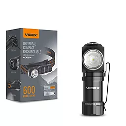 Фонарик аккумуляторный Videx VLF-A055H 600Lm 5700K (1x16340) - фото Фонарик аккумуляторный Videx VLF-A055H 600Lm 5700K (1x16340)