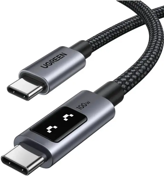 Кабель Ugreen USB Type-C - Type-C 100w 5a 1м PD cable Black (35501) - фото 2