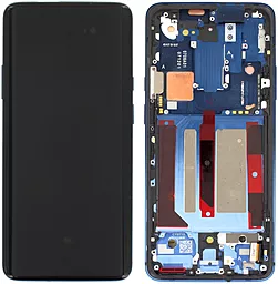 Дисплей OnePlus 7 Pro, 7T Pro (HD1910, GM1910, HD1911, HD1913) з тачскріном і рамкою, оригінал, Blue