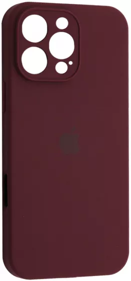 Чохол Silicone Case Full Camera для Apple iPhone 16 Pro Max Plum - фото 1