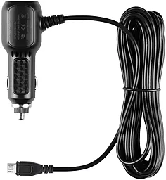 Автомобильное зарядное устройство EasyLife 17W 3.4A 2xUSB-A + 3.5m L microUSB cable Black - миниатюра 2