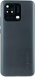 Задняя крышка корпуса Xiaomi Redmi 10C со стеклом камеры, Original Graphite Gray - фото Задняя крышка корпуса Xiaomi Redmi 10C со стеклом камеры, Original Graphite Gray