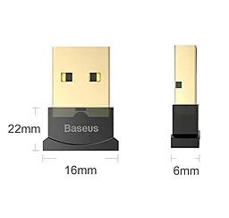 Блютуз-адаптер Baseus Wireless Adapter For Computers Black (CCALL-BT01) - мініатюра 2