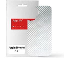 Гидрогелевая пленка ArmorStandart на заднюю панель для Apple iPhone 16 Carbone Silver (ARM79602) - фото Гидрогелевая пленка ArmorStandart на заднюю панель для Apple iPhone 16 Carbone Silver (ARM79602)