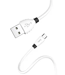 Кабель Hoco X27 Excellent USB-A - micro USB 12w 2.4a 1м cable White - мініатюра 3 Кабель Hoco X27 Excellent USB-A - micro USB 12w 2.4a 1м cable White - мініатюра 3