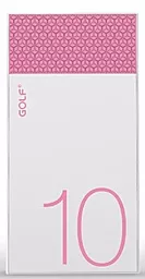 Повербанк GOLF Hive10 10000mAh White/Pink - фото Повербанк GOLF Hive10 10000mAh White/Pink