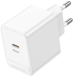 Сетевое зарядное устройство Borofone BAS13A 20w PD USB-C fast charger white