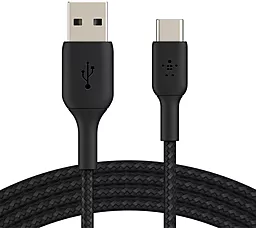 Кабель Belkin USB-A - Type-C 15w 3a 2м cable Black (CAB002BT2MBK)