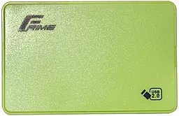 Карман для HDD Frime SATA 2.5" USB 2.0 Plastic Green (FHE14.25U20)