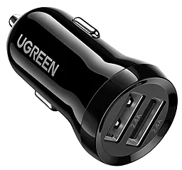 Автомобільний зарядний пристрій Ugreen ED018 Dual USB Car Charger 24W 2.4A Black (50875)