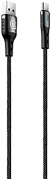 Кабель Usams US-SJ320 U27 USB-A - Type-C 25w 5a 2м cable Black - фото Кабель Usams US-SJ320 U27 USB-A - Type-C 25w 5a 2м cable Black