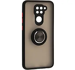 Чохол 1TOUCH Gingle Ring Case для Xiaomi Redmi Note 9 Black - фото Чохол 1TOUCH Gingle Ring Case для Xiaomi Redmi Note 9 Black