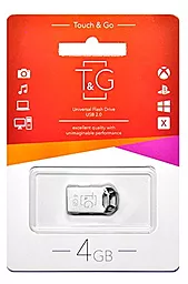 Флешка T&G 4GB 110 Metal Series Silver (TG110-4G) - мініатюра 2