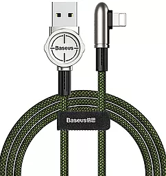 USB Кабель Baseus Exciting Mobile Game Lightning L-Shape Cable Dark Green (CALCJ-A06)