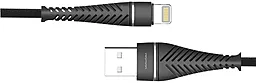 Кабель USB WUW X113 1.2M Lightning Cable Black - миниатюра 2