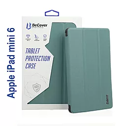 Чехол для планшета BeCover Soft Edge с креплением Apple Pencil для Apple iPad mini 6 2021 Dark Green (706804) - фото Чехол для планшета BeCover Soft Edge с креплением Apple Pencil для Apple iPad mini 6 2021 Dark Green (706804)