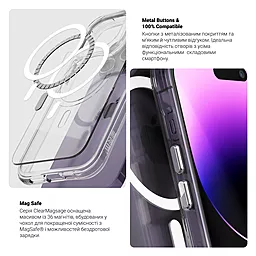Чехол ArmorStandart Clear Magsafe для Apple iPhone 14 Pro Max Transparent (ARM68056) - миниатюра 5