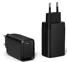 Сетевое зарядное устройство 4U GaN 65W USB-C fast charger black (YD-65DC1)
