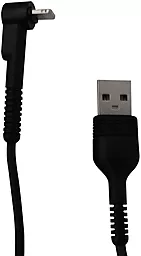 Кабель XO NB100 USB-A - Lightning 10.5w 1м cable Black - фото Кабель XO NB100 USB-A - Lightning 10.5w 1м cable Black