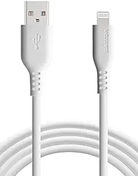 Кабель Glasscove SOFT Silicone USB-A - Lightning 12w 2.4A 1m cable White (GS-AL12WH) - фото Кабель Glasscove SOFT Silicone USB-A - Lightning 12w 2.4A 1m cable White (GS-AL12WH)