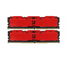 Оперативная память GooDRam DDR4 16GB (2x8GB) 3000MHz Iridium X Red (IR-XR3000D464L16S/16GDC)