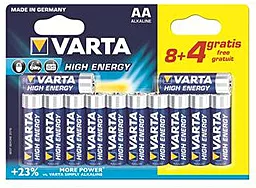 Батарейки Varta High Energy AA/LR06 BL 12 (8+4)шт