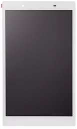 Дисплей для планшета Lenovo Tab 4 8 TB-8504N, TB-8504P, TB-8504F, TB-8504X (зеленая плата) с тачскрином и рамкой, оригінал, White