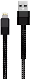 Кабель Walker C700 USB-A - Lightning 12w 2.4a 1м cable Black - фото Кабель Walker C700 USB-A - Lightning 12w 2.4a 1м cable Black