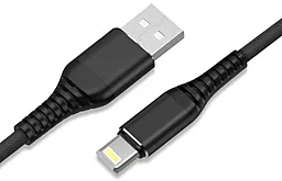 Кабель Jellico KDS-25 USB-A - Lightning 12w 2.4a 1м cable Black - фото Кабель Jellico KDS-25 USB-A - Lightning 12w 2.4a 1м cable Black