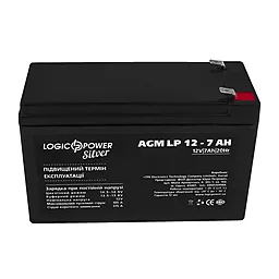 Акумуляторна батарея Logicpower 12V 7 Ah Silver (LP 12 - 7 AH Silver) AGM свинцово-кислотный