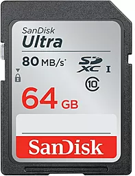 Карта пам'яті SanDisk SDXC 64GB Ultra Class 10 UHS-I (SDSDUNC-064G-GN6IN) - фото Карта пам'яті SanDisk SDXC 64GB Ultra Class 10 UHS-I (SDSDUNC-064G-GN6IN)
