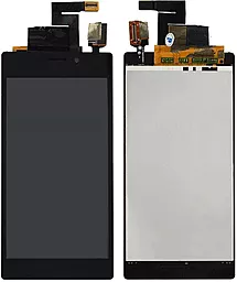 Дисплей Sony Xperia M2 (D2302, D2303, D2305, D2306) с тачскрином, оригинал, Black