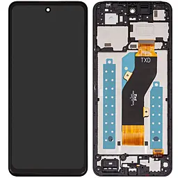Дисплей ZTE Blade A76 5G з тачскріном і рамкою, оригінал, Black - фото Дисплей ZTE Blade A76 5G з тачскріном і рамкою, оригінал, Black