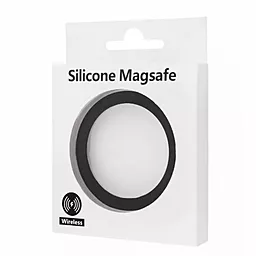 Кольцо магнитное Silicone MagSafe Black - миниатюра 2