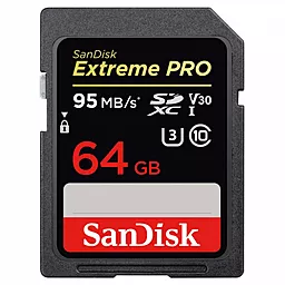 Карта пам'яті SanDisk SDXC 64GB Extreme Pro Class 10 UHS-I U3 V30 (SDSDXXG-064G-GN4IN) - фото Карта пам'яті SanDisk SDXC 64GB Extreme Pro Class 10 UHS-I U3 V30 (SDSDXXG-064G-GN4IN)